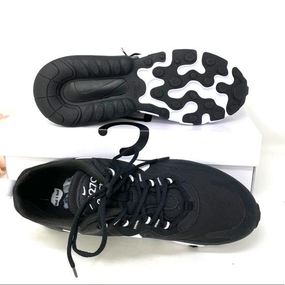 Nike Air Max 270 React Black White W AUTHENTIC - Picture 6 of 8